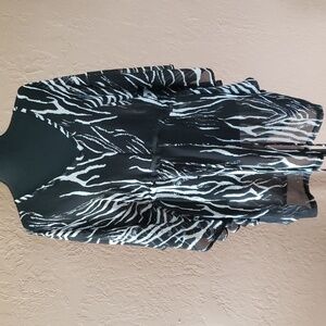 Apt 9 Sheer Swimsuit Coverup Animal Print M